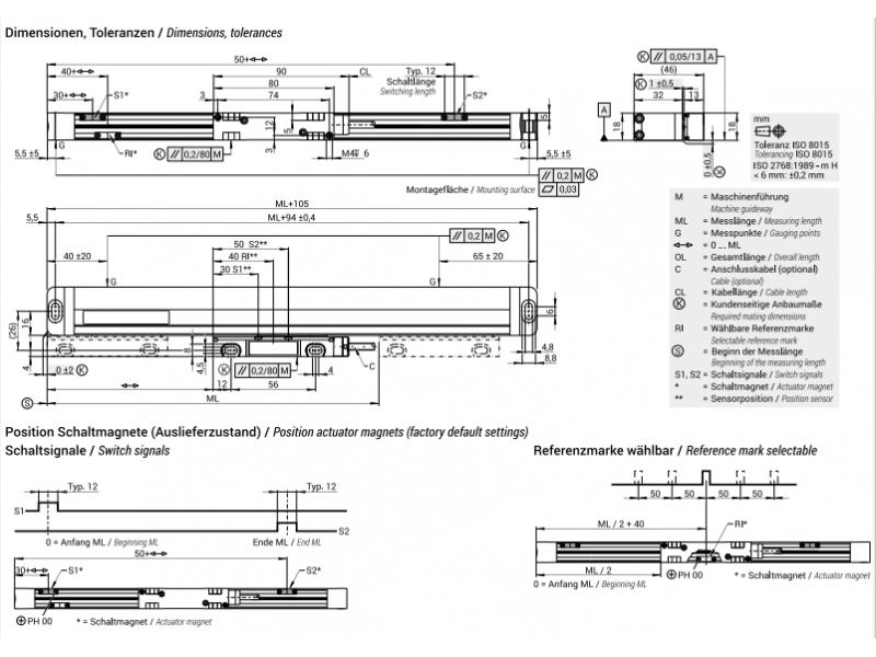 RSF Glasmassstab MSA 770.x5 120 mm (1µm)